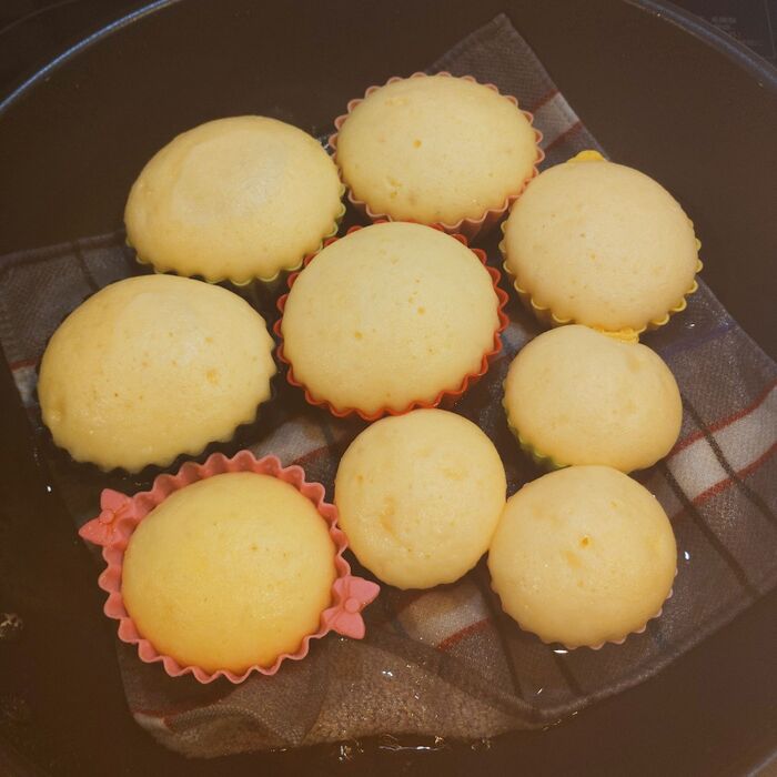 レンジで5分!オートミールのふわふわチーズ蒸しパン