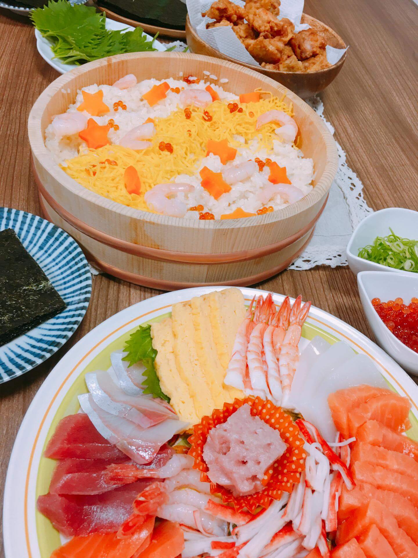 楽天市場 手巻き寿司セット くま＆うさぎ ホームパーティ便利グッズ ひな祭り アレンジ: リビングート 楽天市場店