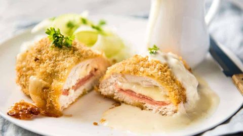 Oven Chicken Cordon Bleu