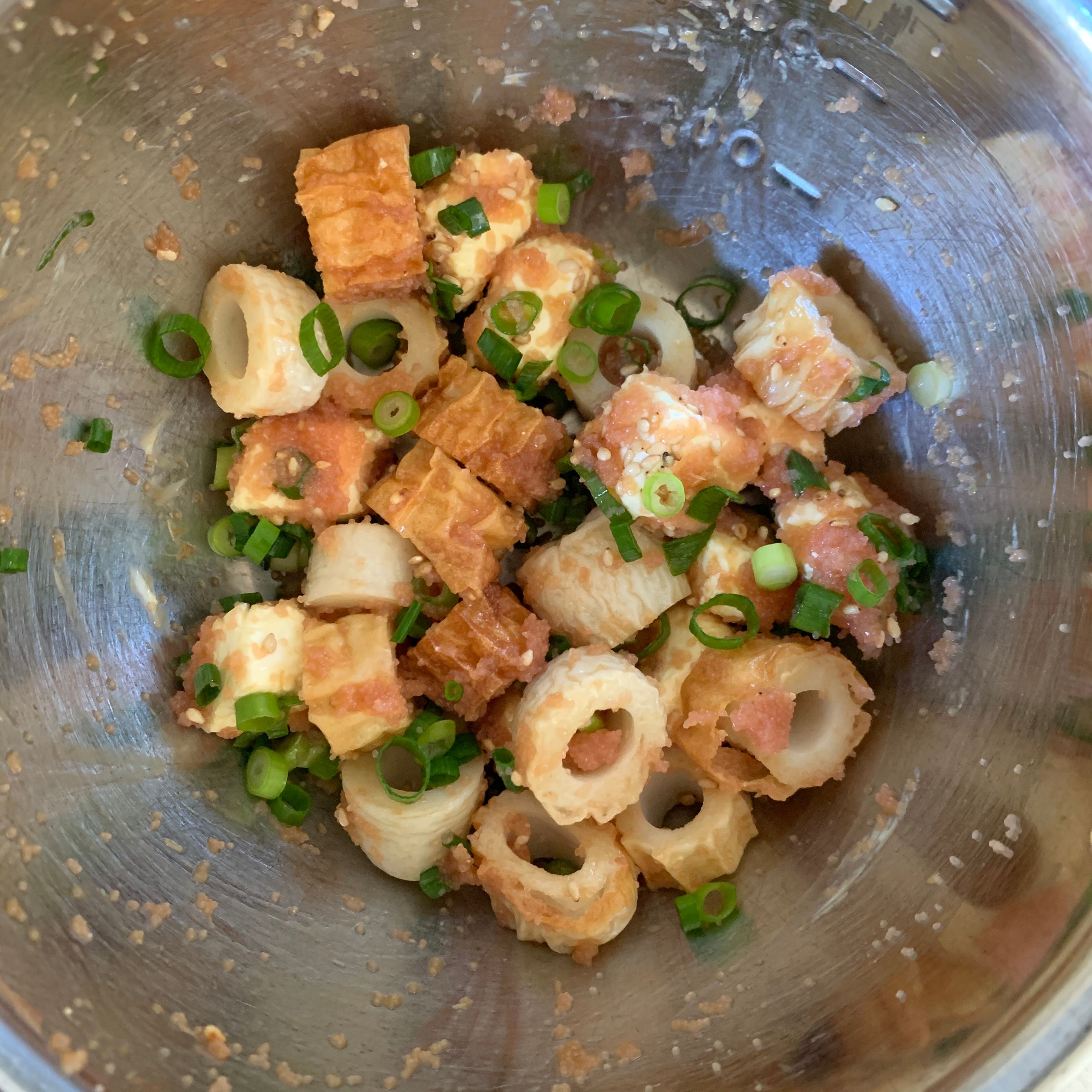 秒殺1分おつまみ♡ネギだく明太クリチ