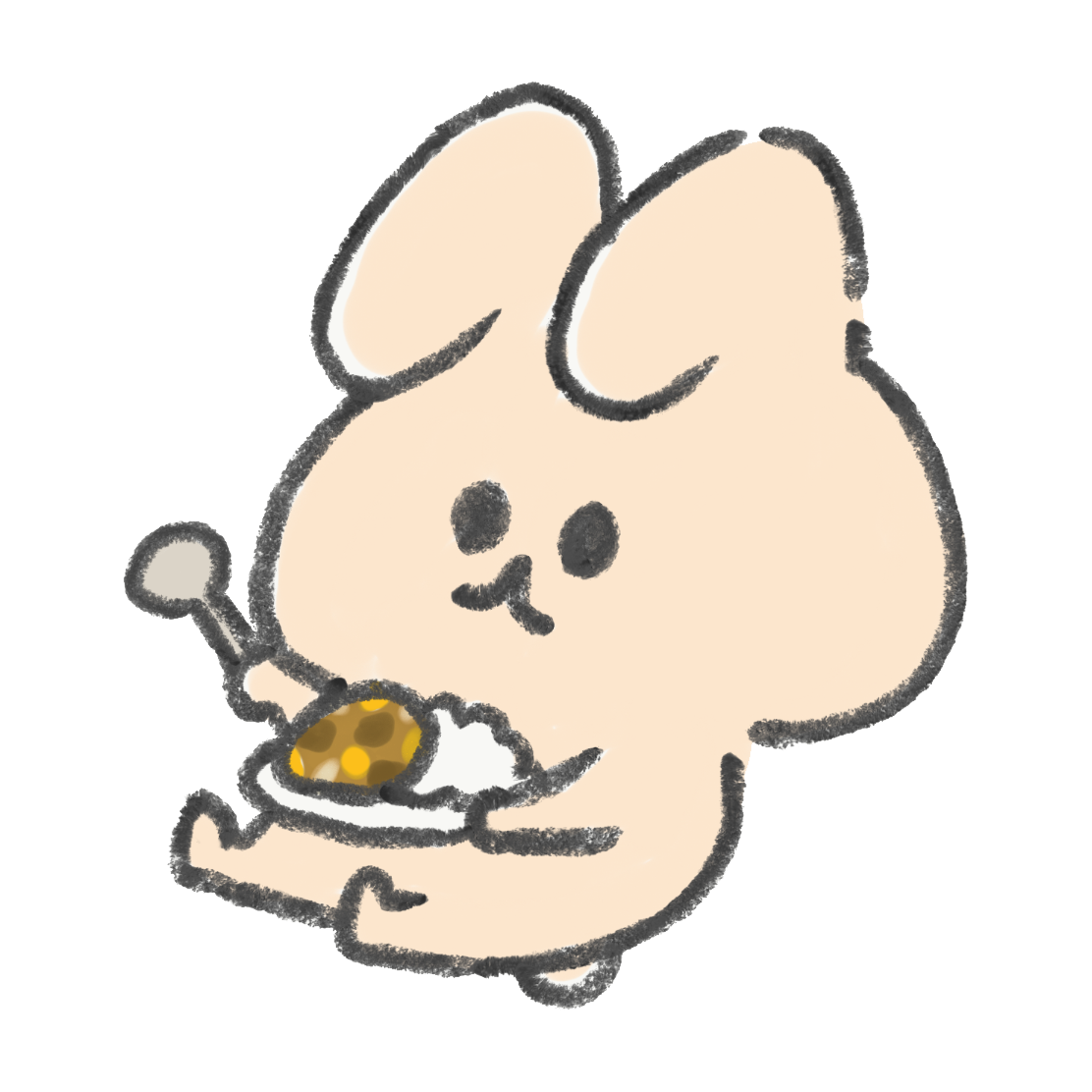 洋食の朝ごはんを食べる子供 女の子2 の無料 フリー イラストかわいい手描きの無料素材「てがきっず」保育園・小学校・介護施設にぴったりのフリー素材 イラスト