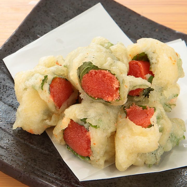 エリンギのしそ巻き天ぷら：農林水産省