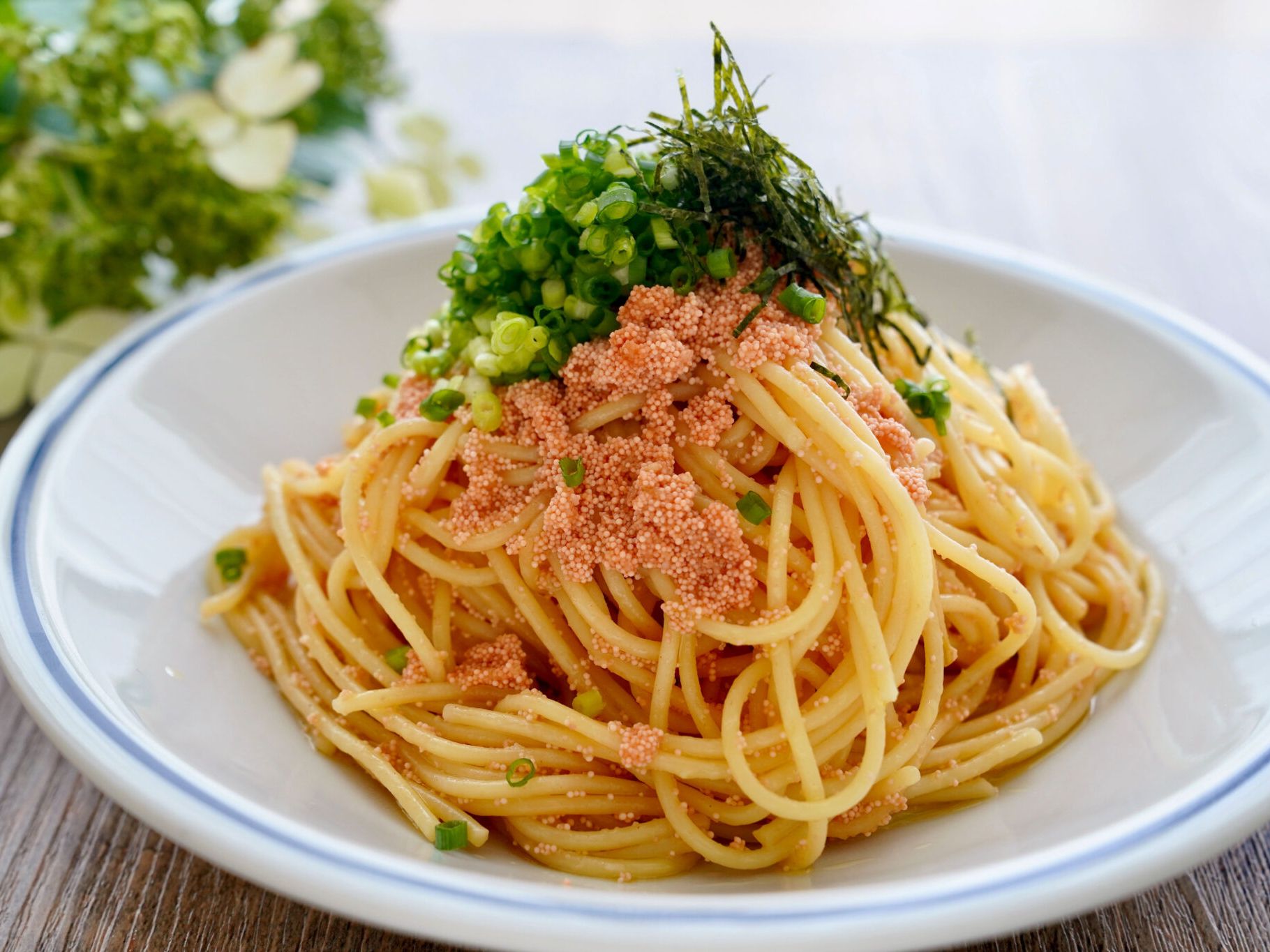 だし香る和風たらこスパゲッティの献立 副菜:レンジ蒸しなす、汁物:ピリ辛納豆豚汁 献立・メニュー 味の素パーク たべる楽しさを、もっと