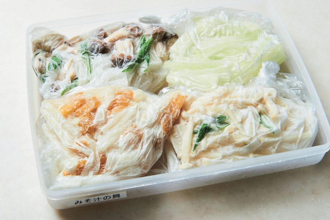 冷凍食材でつくる豚たま汁