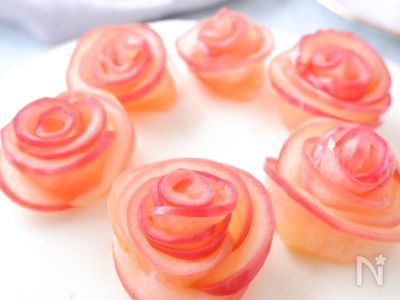 簡単薔薇りんごケーキの炊飯器とホットケーキミックスレシピ - きなこ猫のスッキリ生活