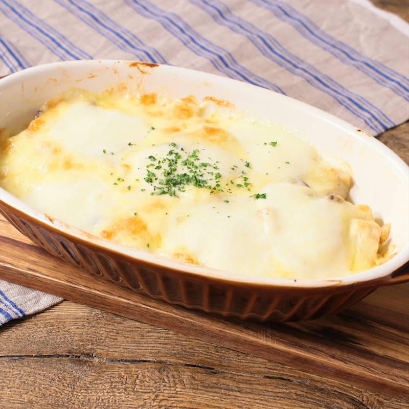 モッツァレラチーズのじゃがいもグラタン