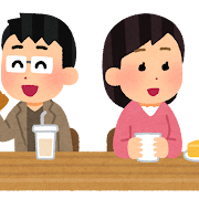 コンビニでコーヒーを飲むイラストイラスト - No: 2288574無料イラスト・フリー素材なら「イラストAC」