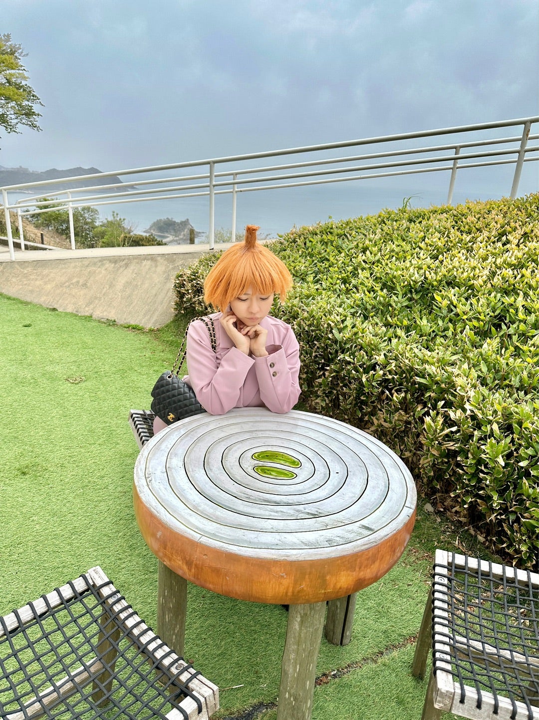 淡路島の巨大たまねぎのオブジェ🧅玉ねぎカツラも、無料で置いてありました😊淡路島玉ねぎたまねぎ田中ひろみ巨大玉ねぎ福良おっ 玉ねぎおっ玉葱