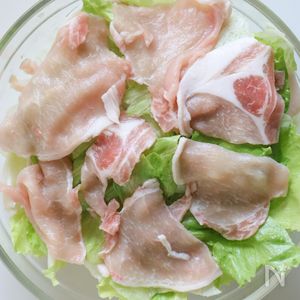 レタスと豚バラ肉のポン酢蒸しのレシピ - 生かし屋さん