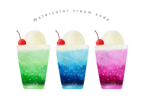メロンクリームソーダのイラスト無料イラスト素材素材ラボ