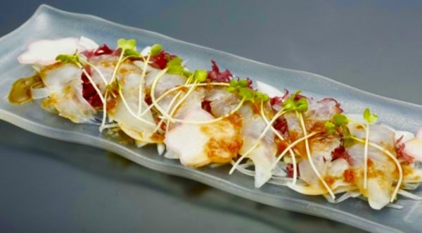 鯛のカルパッチョ～新玉ねぎと三つ葉～明治24年創業 味噌・醤油蔵元山田屋