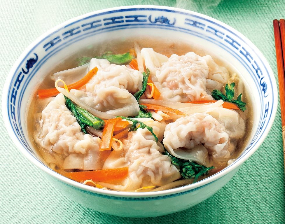 ぷるぷる食感にうっとり!ピリ辛ごま海老ワンタン