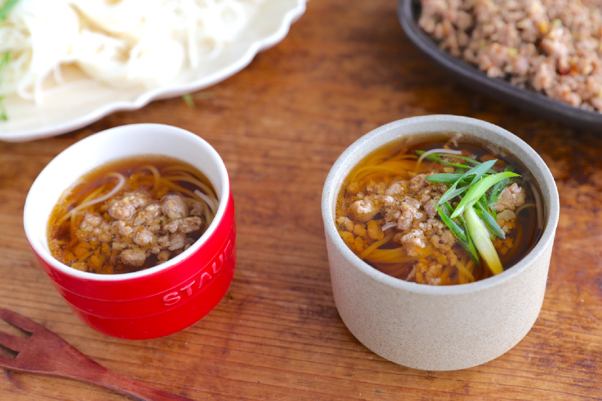 暑い日でもツルンといけちゃう♡ピリ辛つけ麺風そうめん