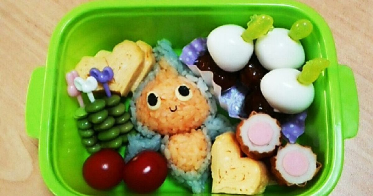 簡単✨ポケモン✨ミミッキュのお弁当 レシピ・作り方 by へんてこぽこりんママ - 楽天レシピ