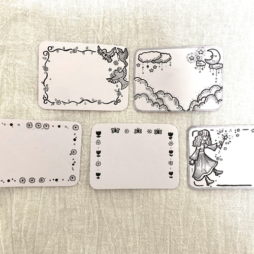 メッセージカード 30枚ハンドメイド k-80可愛い手書きバースデーカードの作り方