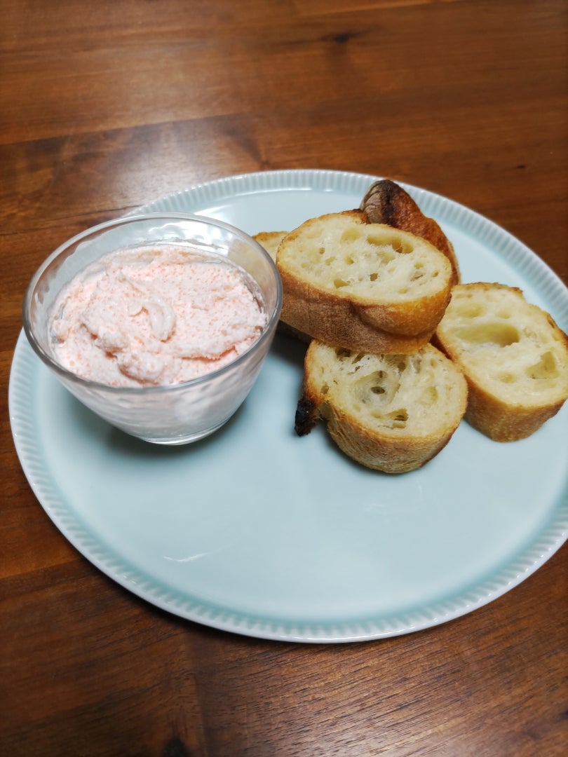 何食べ☆明太子サワークリームバゲット