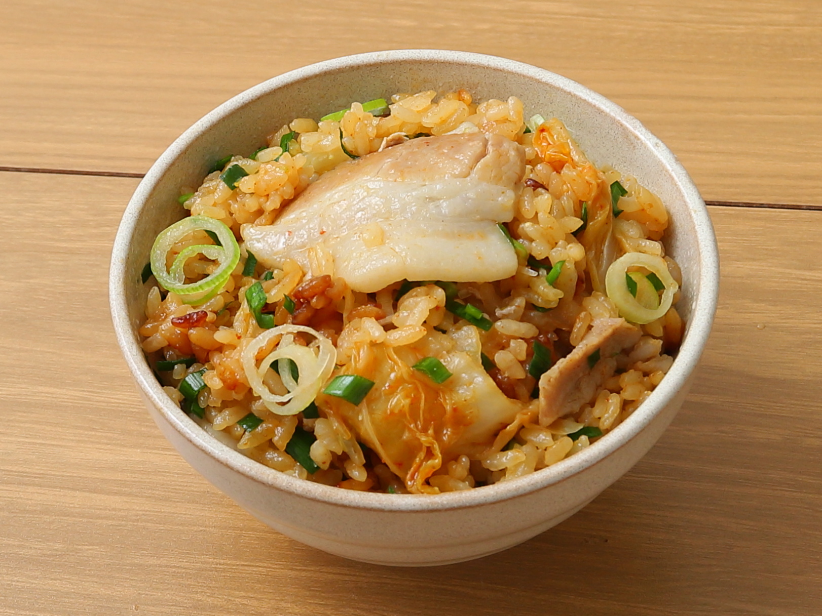 豚キムチ炊き込みご飯のレシピ