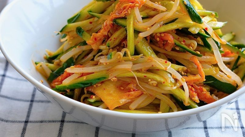 もやしときゅうりのツナごま和え簡単節約レンジ酢の物が苦手な方にあと一品副菜: 作り置き＆スピードおかず de おうちバル〜yuu's stylish bar〜 Powered by ライブドアブログ