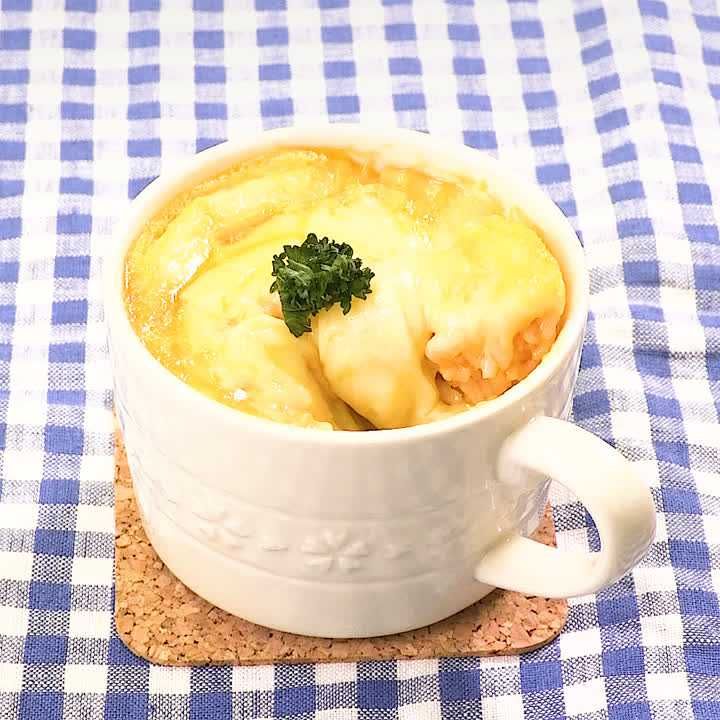 マグカップで簡単オムレツ ごてあらポン！レシピ一覧レシピ米久株式会社