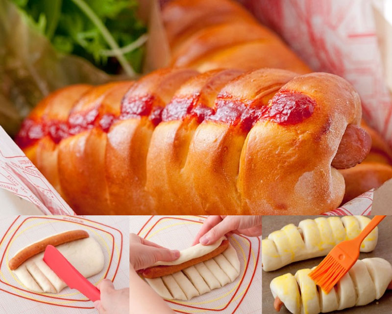 くるくる巻くよ♪ウインナーパン！❁配合あり小麦粉だいすき