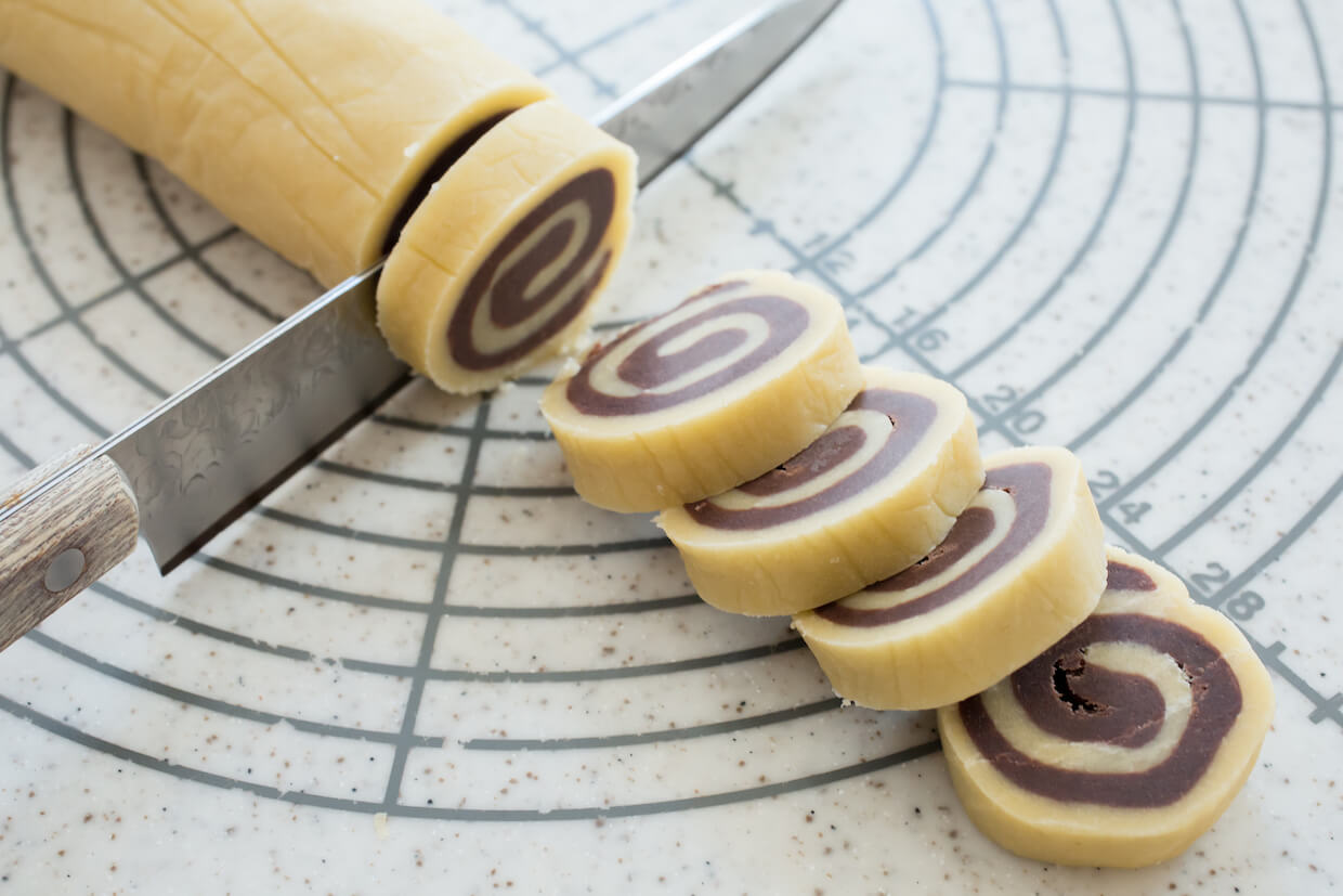 ダークチョコレート ピスタチオのアイスボックスクッキー │ キタノ商事株式会社