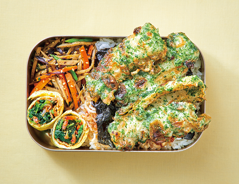 カルシウム吸収力アップ♪❤娘ちゃん弁当❤ ひじき衣の揚げ焼きつくね