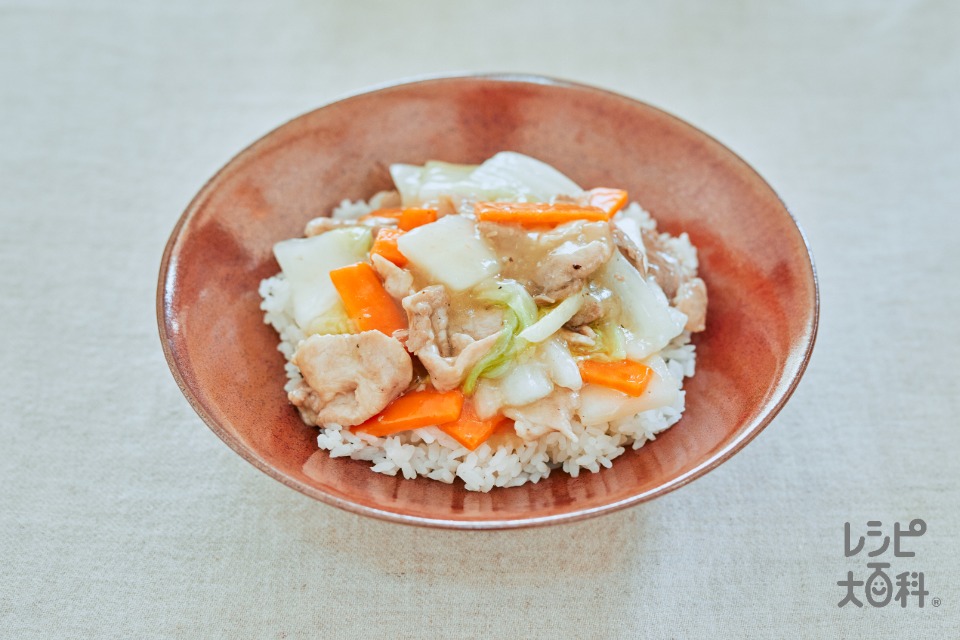 『白菜どっさり！中華丼』＃簡単＃ヘルシー＃野菜たっぷり