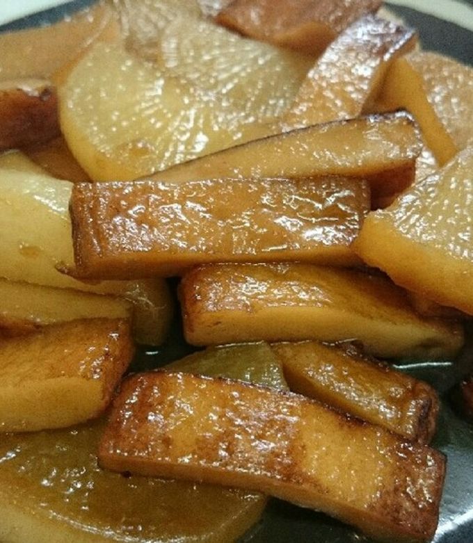 レンジで簡単！ 大根とさつま揚げのさっと煮