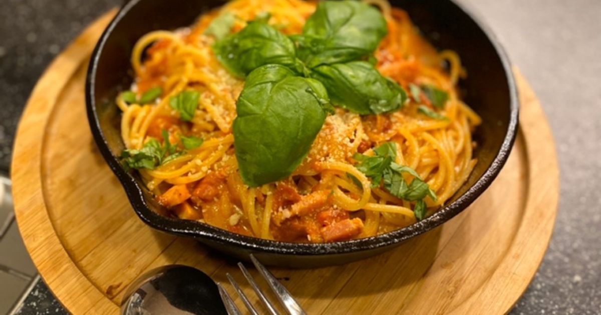 コストコのマリナラソースで簡単パスタ