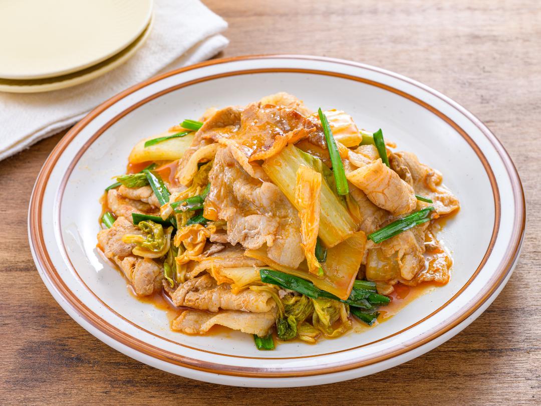 大根豚キムチ炒め 大根がおいしい！ご飯が進むおかず♬