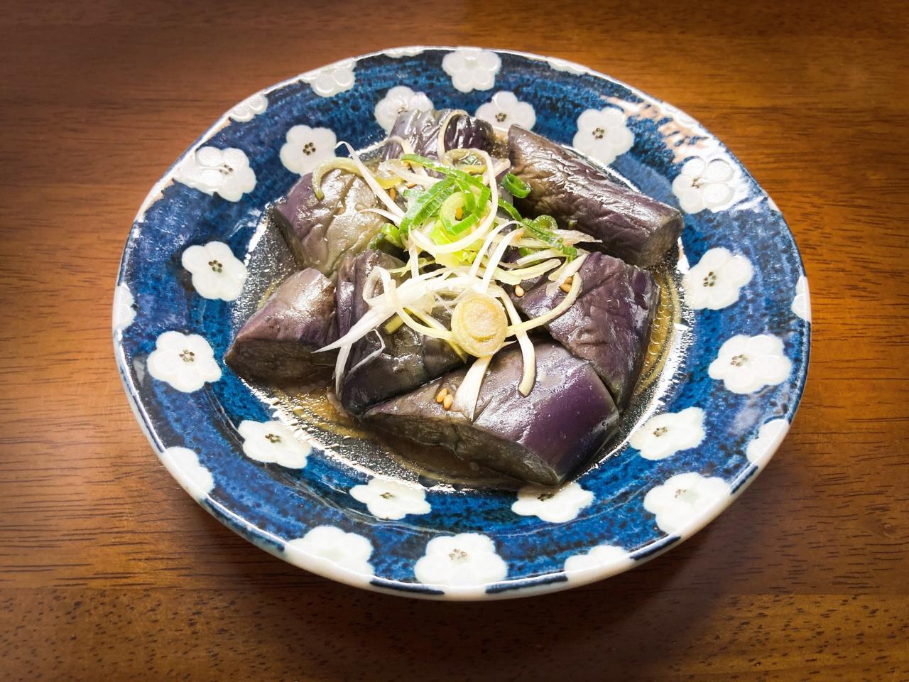 なすとささみの黒酢炒め