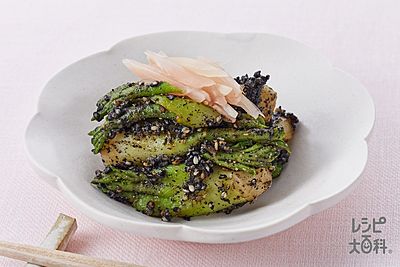 レシピ タラの芽とチーズのチヂミ風 : 銀座カーヴ・フジキ