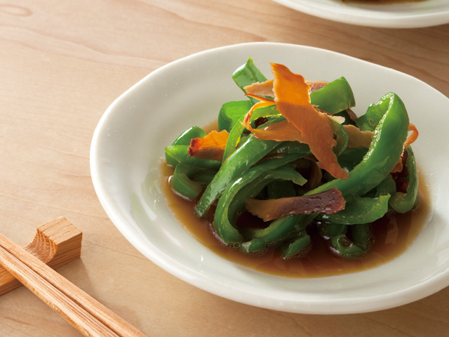 香ばしおかかde無限ピーマン作り置き レンジ お弁当