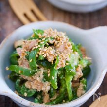 ピーマンとツナのごまマヨサラダ