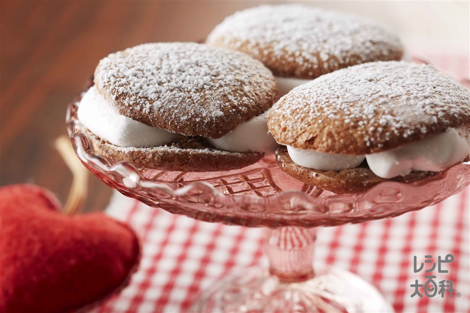 余ったマシュマロでマカロン風お菓子