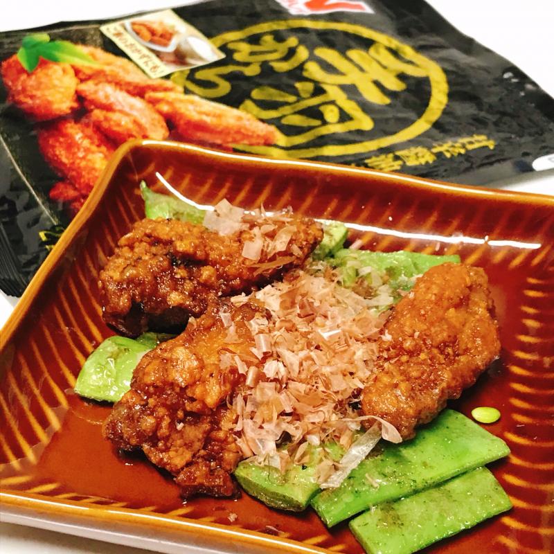 じゃがいもとモロッコいんげんのバター炒め醤油麹がけ