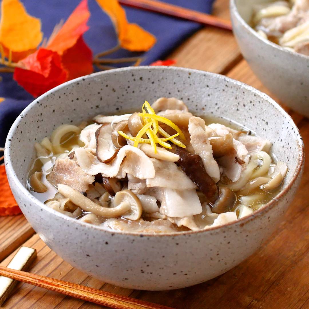 冷凍うどんで！白だしうどん