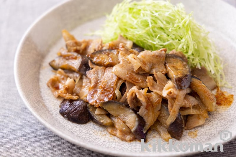 豚バラ肉とナスのさっぱりおろし炒め