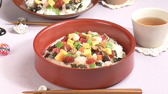 おさかなのソーセージのばらちらし