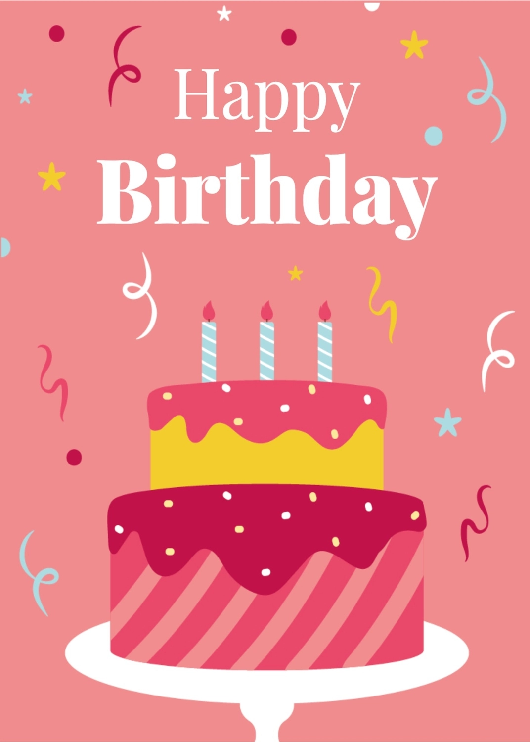 誕生日ケーキ無料テンプレートデザイン。イラストや画像付きも豊富 - Canva キャンバ