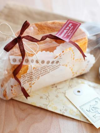 バレンタイン・チョコとオレンジのシフォンケーキ : Cafe Cherryblossom