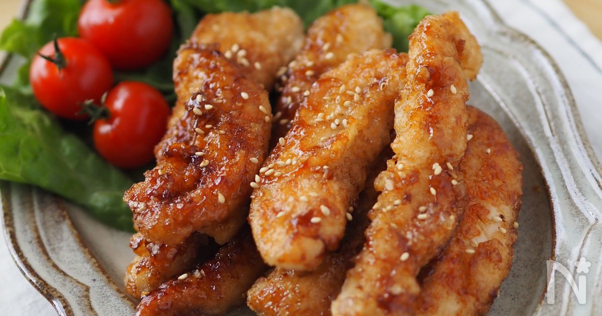 鶏ささ身と野菜のヘルシー照り焼き