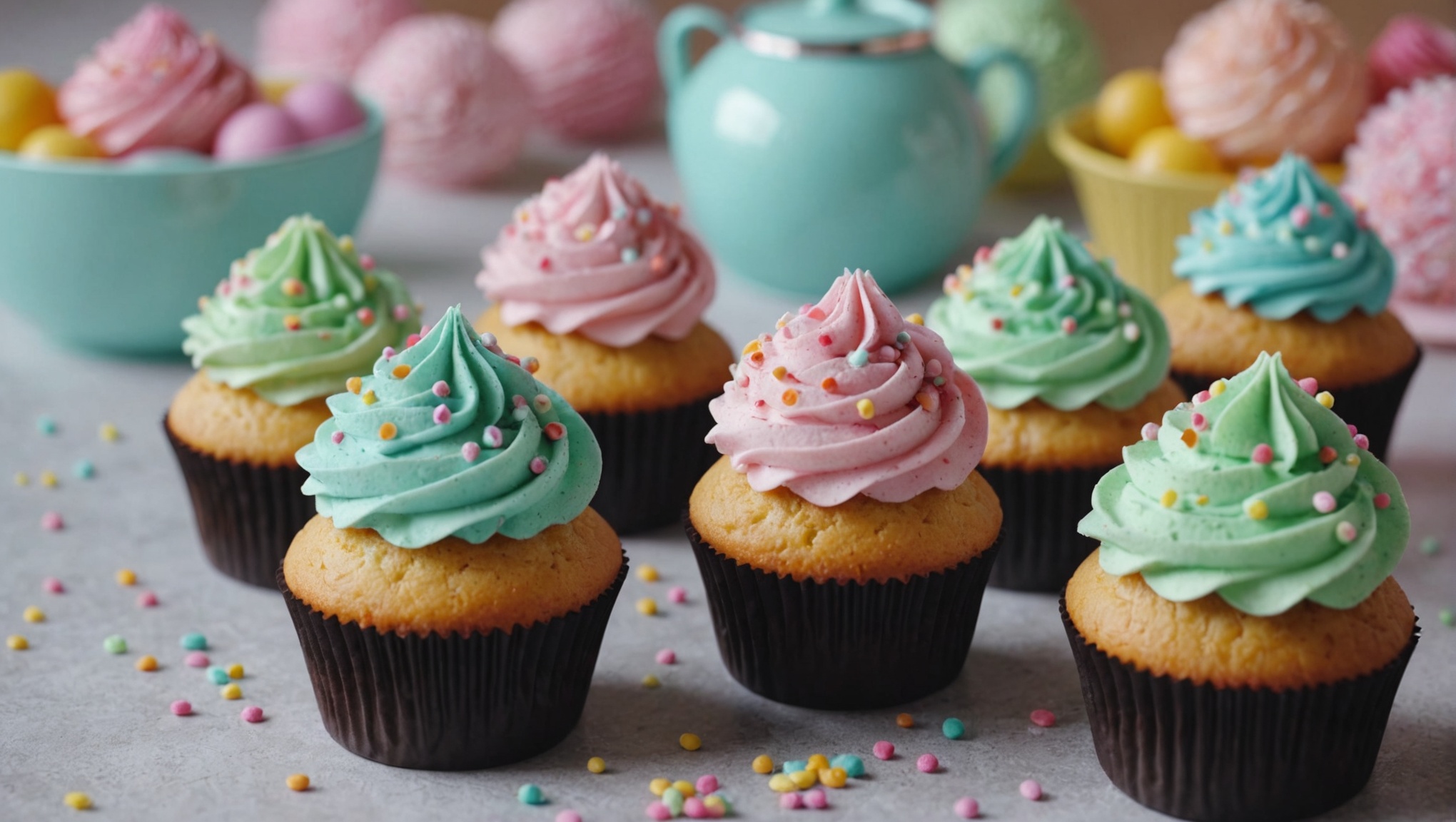 可愛いキットDECOカップケーキ 1個 ブルーオーシャン クリスマス バレンタイン ホワイトデー 手作りキット 製菓材