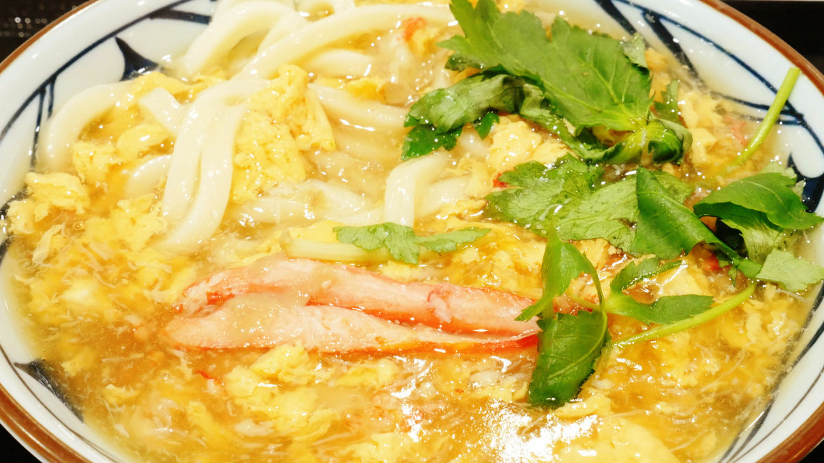 簡単アレンジ鮭カニ玉うどんの作り方