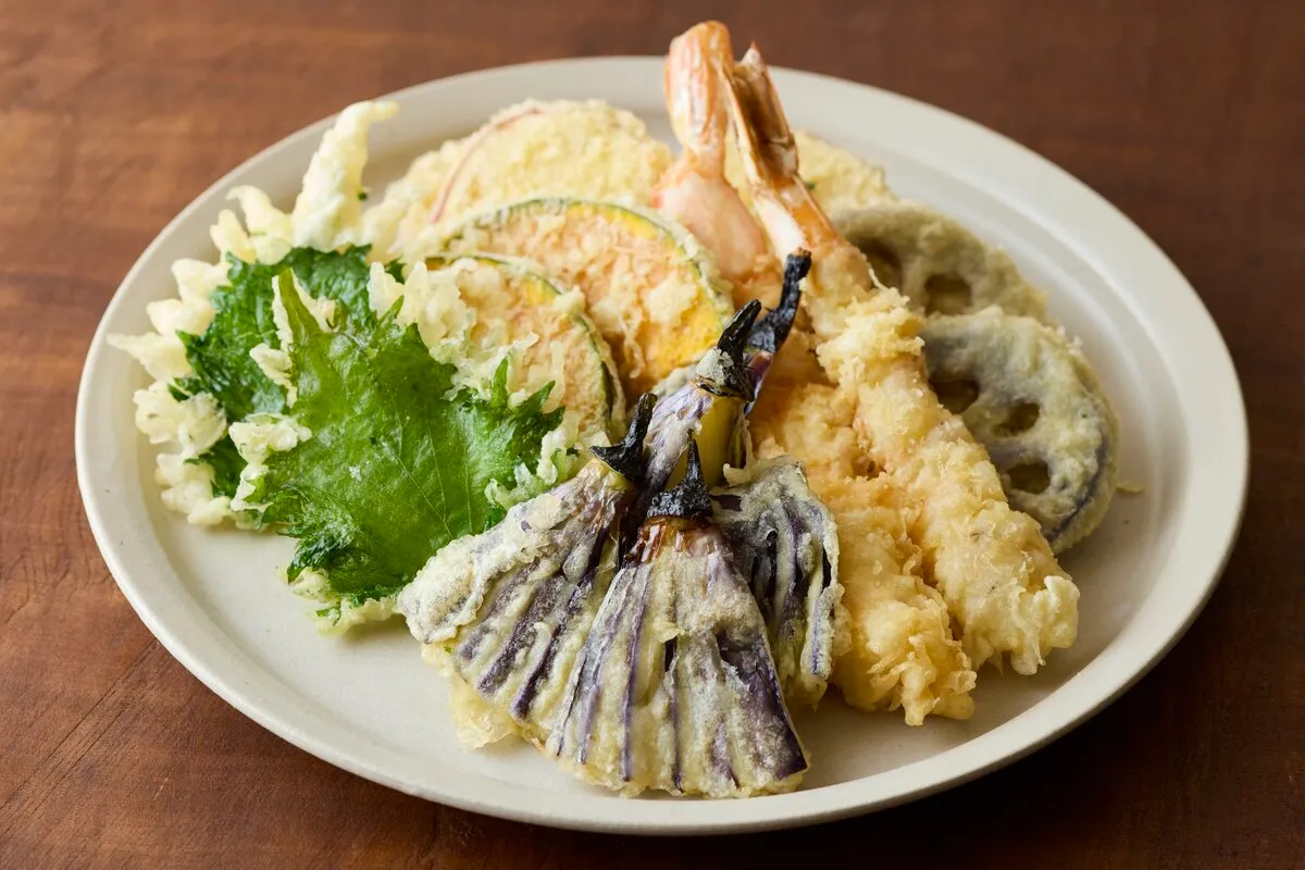 天婦羅用の茄子の切り方 末広茄子