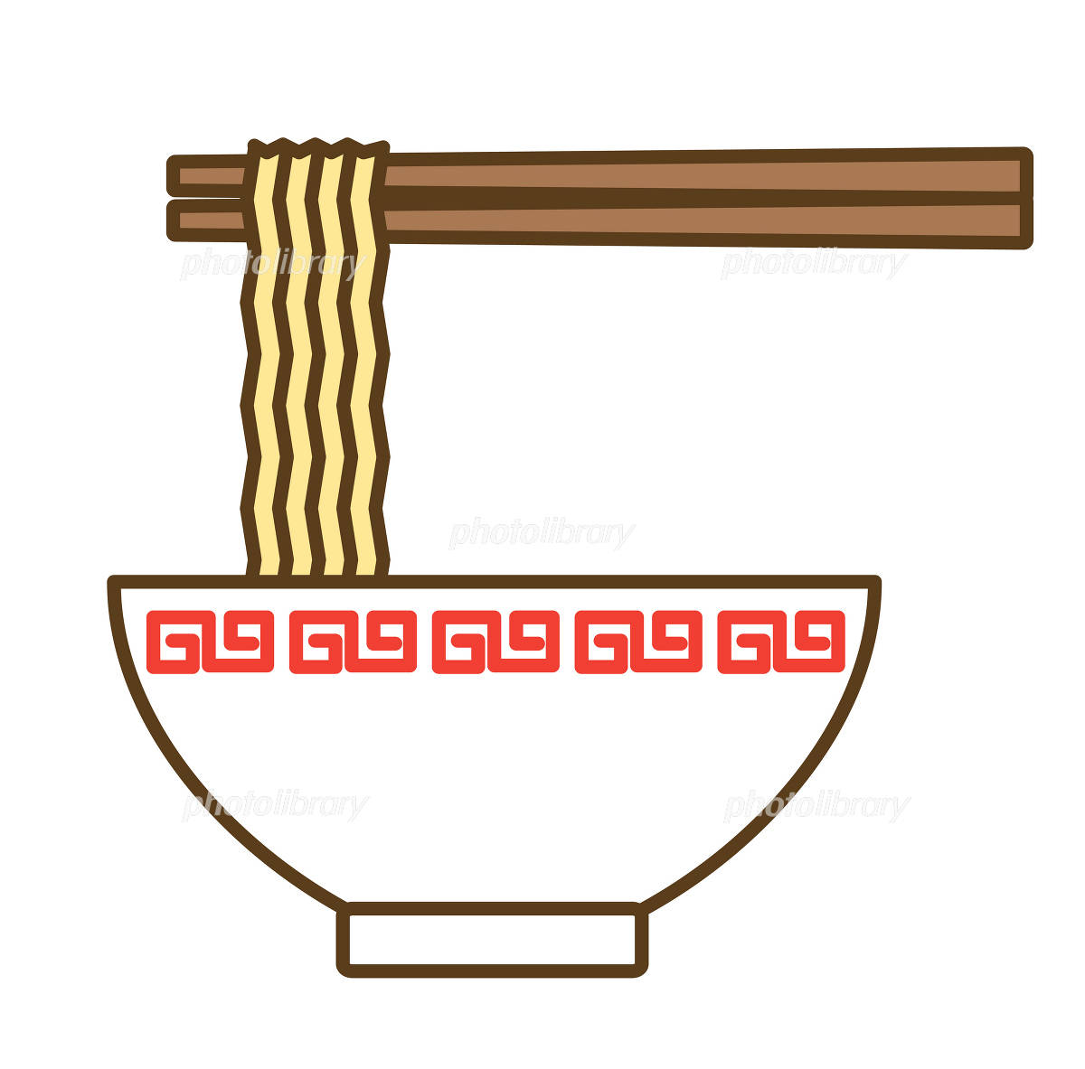 手書き ラーメンイラスト・フリー素材なら「シンテリ」