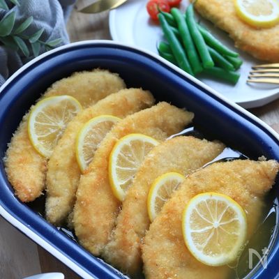 鶏もも肉のねぎ塩レモン炒め