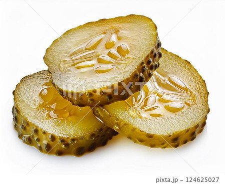 水平方向の画像スライス ピクルスの分離にの写真素材・画像素材 Image 15378847