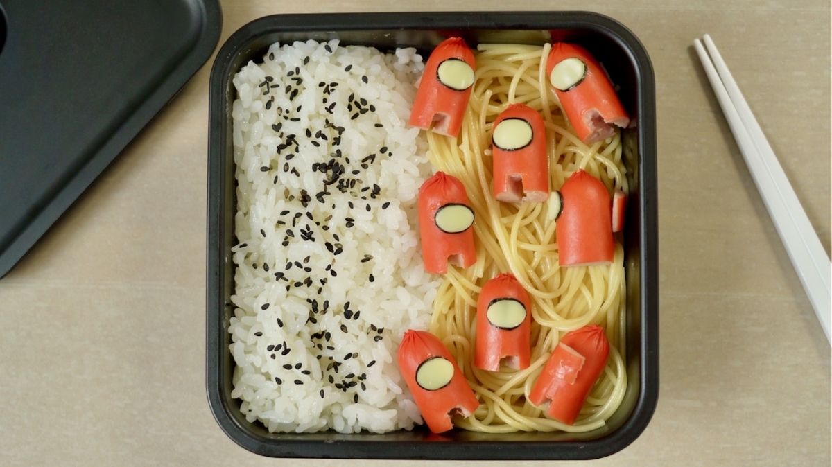 ピクミン4のオッチンと赤ピクミンのキャラ弁