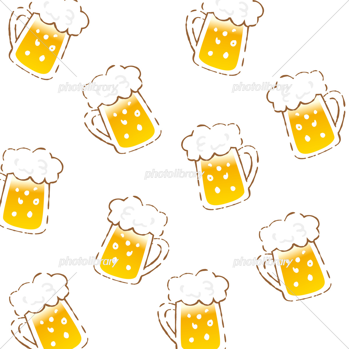 かわいいサングラスのビールのイラスト素材無料ダウンロード IllustCute